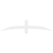Ekena Millwork Bellingham Architectural Grade PVC Gable Bracket, 72"W x 15"H x 4"D x 4"F, 5/12 Pitch GBP072X15X0404BEL00 - alternate 3